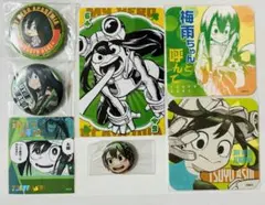 ヒロアカ 蛙吹梅雨 フロッピー トランプ アトコ ステッカー 缶バッジ 原画展