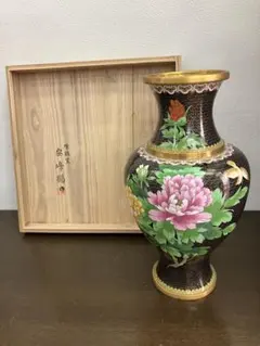 花柄陶器花瓶 木箱付き　安峰鶴作　送料込 2026年最新】安峰鶴の人気アイテム - メルカリ