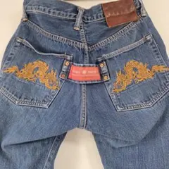 希少エヴィス EVISU PARIS 龍 刺繍 デニムパンツ 32×35 - メルカリ