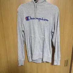 Champion グレー フード付きパーカー
