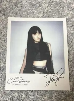 BLACKPINK ジス　JISOO クリスマス サイン入りフォトカード