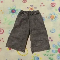 y2kストリート古着グレー ショートパンツ キャラクター刺繍