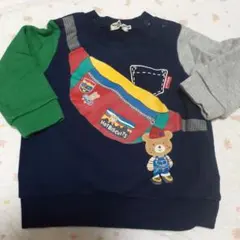 ミキハウス　ホットビスケッツ　トレーナー　80