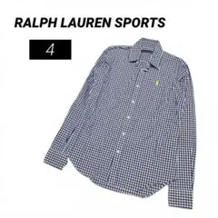 Ralph Lauren SPORT ブルーギンガムチェックシャツ サイズ4