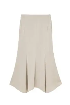 herlipto Asymmetry Hem Satin Skirtのサムネイル