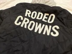 リバーシブルボアブルゾン RODEO CROWNS ボア　キルト　ブラック