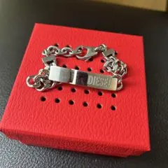 DIESEL シルバーチェーンブレスレット