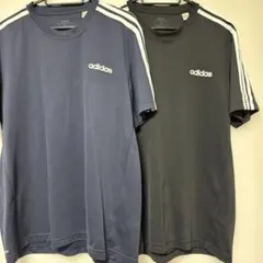 adidas 3本ライン Tシャツ 2色セット
