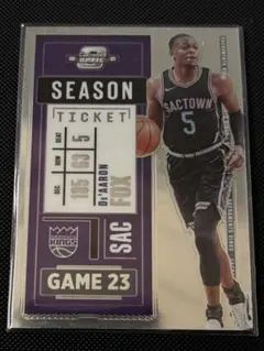 Panini Contenders Optic De'Aaron Fox