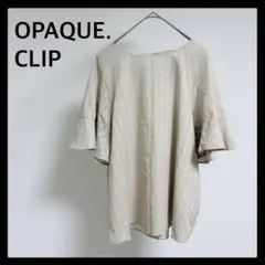 極美品 OPAQUE.CLIP ストライプ 半袖 半袖シャツ レディース Sのサムネイル