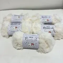 ドリームキャット ホワイト毛糸 白 5玉 セリア