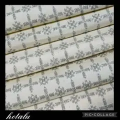 ♦️お買い得♦️アンティーク・反物 紬 生地 2枚セット（合計34.5×165㎝）絹