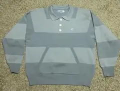 EVISEN エビセン HIGH-GAUGE KNIT RUGBY SHIRT