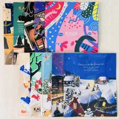 カルディ　紙袋　ハロウィン　クリスマス　バレンタイン　ウインター　10枚　①