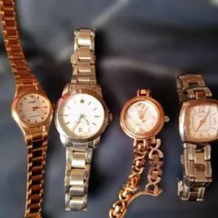 レ*人様 【4点セット】有名メーカー各種 レディース腕時計 まとめ売り ジャンク