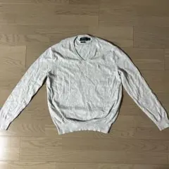 Polo Ralph Lauren ラルフローレン Vネックセーター M グレー