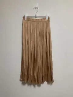 Natural beauty basic ベージュ プリーツスカート Sサイズ