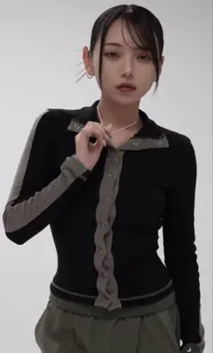 enewd nina タイトネックニットT