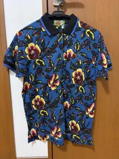 KENZO GOLF ケンゾー ゴルフ　ヴィンテージ・花柄総柄ポロシャツ日本製のサムネイル