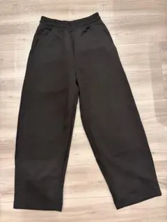 【未使用】UNIQRO C　スウェットワイドパンツ XS ブラック　ユニクロC