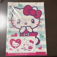 ハローキティ A4クリアファイル ステッカーセット2枚