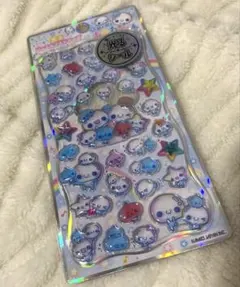【正規品】光る ジュエルプチドロップシール ぷくぷくあわわちゃん