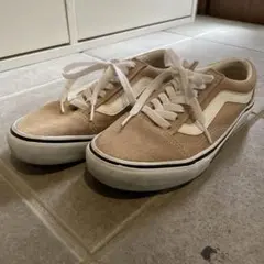 Vans ベージュ スウェード ローカットスニーカー