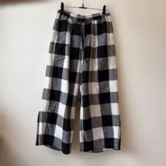 サンバレー　ブロックチェックパンツ