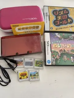 ニンテンドー3DS クリアレッド ソフトセット