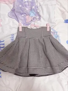 ミシェルマカロン 美脚スカート 千鳥柄 xs