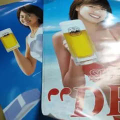 2003年アサヒ生ビール　イメージガール　東原亜希ポスター　B2　 2枚のサムネイル