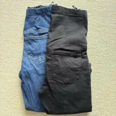 UNIQLOウルトラストレッチマタニティレギンスパンツ　ブルーとブラック