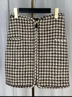 新品　千鳥柄　タイトスカート