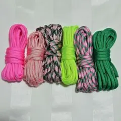 パラコード 4mm×3m みどり ピンク系