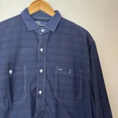 90s ポロバイラルフローレン プルオーバーシャツ ネイビー ボーダー