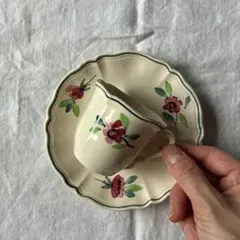 Digoin Sarreguemines 手描きの小さめカフェオレボウル a - メルカリ