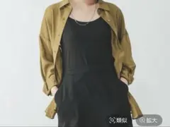 グローバルワーク　シルキータッチシアーシャツ　Lのサムネイル