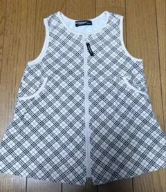 BURBERRY チェック柄 ジャンバースカート 80cm