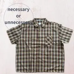 NECESSARY or UNNECESSARY チェックシャツのサムネイル