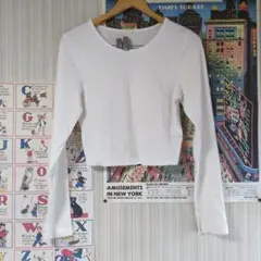 GUㅤリブカットソーㅤホワイトXL