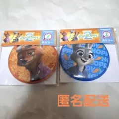 ハッピーくじ　ズートピア2　缶ミラー　ニック　ジュディ