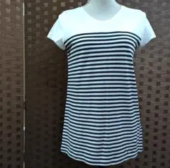 SALE【KIYOKO TAKASE】ボーダー　半袖チュニック　9号