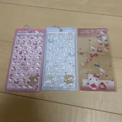 ボンボンドロップシール　サンリオミニ　シナモロール　キティ　クリアキャンディ