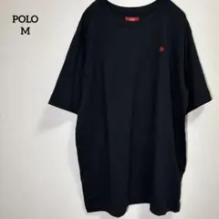 Polo ブラック 五分袖ポロシャツ M
