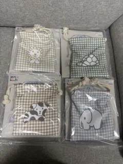 タイトーくじ　ブルーナアニマル　巾着