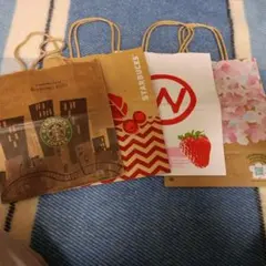 スターバックスコーヒー紙袋4枚