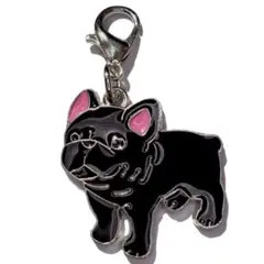黒色　フレンチブルドッグ　犬　アクセサリー　キーホルダー　チャーム　バッグに