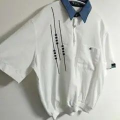 USA 90s aean stacht 刺繍 ポロシャツ