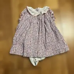 プチバトー 花柄ワンピース 6m/67cm