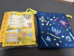 エンジェルブルー　プロフィール帳風ポーチと巾着袋